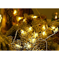 Pikkukuva 4 / 4: LED-valo joulukuusen koristelulamppu ulkokäyttöön, lomalampun lumiefekti WARM WHITE 3m