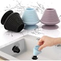 Miniatyrbild 1 av 5: Universell Silikon Avloppsplugg, Diskbänksplugg med Sugkoppshandtag, Passar 1-2\" Diameter Avloppshål, 3-Pack Badkarspropp