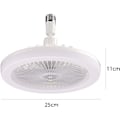 Pikkukuva 8 / 8: LED-kattotuuletin valoilla, 30W kattovalaisin tuulettimella ja kaukosäätimellä, ajastin, 3 väriä himmennettävä LED, 3 nopeutta, pieni sähkötuuletinlamppu (valkoinen)