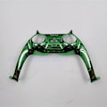 Miniatyrbilde 1 av 5: 1 stk. elektroplettert gamepad-deksel for PS5, front midtre kontroller erstatning dekorativt skall for Playstation 5 spilltilbehør Green