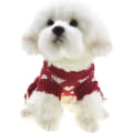 Miniatyrbild 3 av 4: Små hundtröjor hona flicka röd vinter varm hund prinsessklänning kläder Pink M(bust 15.7inch)