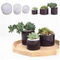 Miniatyrbillede 3 af 4: DIY Cylindrisk Blomsterpotteform Multifunktionel Håndlavet Håndværk Silikoneform Til Hjemmekøkken Bar M