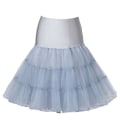Miniatyrbilde 5 av 5: 26-tommers Retro Underskjørt/50-talls Swing Retro Underskjørt/Rock Kort Skjørt/Fint Nettskjørt Grey L-XXL 16-22