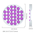 Miniatyrbild 2 av 5: Cirkelformad Pop It Bubbel Popping Spel Purple