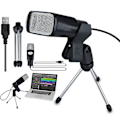 Miniatyrbild 1 av 5: Professionell Kondensator USB Mikrofon Studio Ljudinspelning Mikrofon M/stativ Tripod