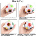 Miniatyrbilde 3 av 4: 2 stk. Regnbue Magisk Ballkube Magisk Regnbueball Fidget Sensorisk Ball Hjernetrim Spill Fidget Leker