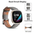 Miniatyrbilde 3 av 5: For Fitbit Versa 4/Fitbit Sense 2 Klokkerem Ekte Kuskinn Håndleddsrem Multicolor Style A