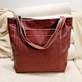 Miniatyrbild 2 av 4: Dam Höst Vinter Canvas Väska Axelremsväska Crossbody Messenger Bag Stor Handväska Tote Dark Brown