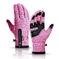 Miniatyrbilde 1 av 5: Vinter Termisk Fleece Touchscreen Hansker Myke Fleecehansker Kaldt Vær For Sykling Fotturer Camping Ski Pink L