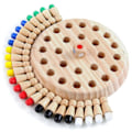 Miniatyrbild 1 av 5: Intelligenta leksaker för barn Färgglatt minneschack Trä Minnessticka Schackspel Minnesutveckling Schack Familj Intellektuella leksaker