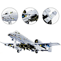 Miniatyrbillede 2 af 3: A-10 Thunderbolt II Warthog Angrebsfly Militær Model