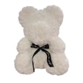 Miniatyrbilde 1 av 5: 25cm/40cm Teddy Rosebjørn Valentinsdag Kvinner Gaver Kunstig Blomst Rosebjørn Juledekorasjon Til Hjemmet White 40cm