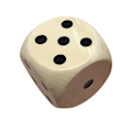 Miniatyrbillede 3 af 3: Træterningsæt, Birketræ, 2 cm, Perfekt til Mahjong og børnespil