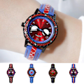Miniatyrbilde 3 av 3: Spiderman Lysende Klokke Vanntett Analog Klokke Barnebursdagsgave Blue