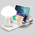 Pikkukuva 4 / 5: Sienilamppu-latausasema, 3 USB-porttia ja 1 langaton latausportti American Standard