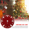 Miniatyrbillede 3 af 4: Elg Træ Skørt Julepynt Træ Bund Forklæde Julested Layout Dekoration Tæppe Red