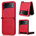 Miniatyrbillede 1 af 4: PU Læder Etui til Samsung Galaxy Z Flip 3 5g Red