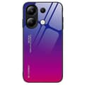 Kompatibelt med Xiaomi Redmi Note 13 4G-fodral, skyddande mobilskal i härdat glas+PC+TPU Multicolor Style E