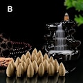 Miniatyrbillede 1 af 4: Farverigt Dufttårn Røgelse Blandet Duft Aromaterapi Med Røgelsesbrænder
