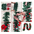 Miniatyrbilde 3 av 4: LED 2,7 m Jule Cane Garland Hage Hjem Juledekorasjoner sliver