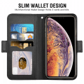 Pikkukuva 4 / 4: Puhelinkotelo, lompakkokotelo, nahkakotelo automaattisella herätyksellä/lepotilalla, langaton lataus, jalusta, korttipaikat, läppäkansi iPhone Xs Maxille