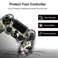 Miniatyrbillede 3 af 5: Silikone gummi etui cover til Sony Playstation 4 PS4 controller beskyttelsesskin til PS4 Pro Slim gamepad kontrol tommelfingergreb Camo red