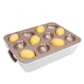 Miniatyrbillede 3 af 4: 12-huls citronformet muffin cupcake bageform
