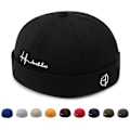 Miniatyrbilde 3 av 10: Bomulls Docker Lue Hatt GRÅ GREY