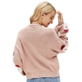 Miniatyrbilde 2 av 5: Dame Julegenser Santa Hode Mote Print Strikket Genser M