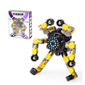 Miniatyrbild 1 av 5: Vriden och Deformerad Robot Rolig Fidget Spinner Sensorisk Leksak Yellow