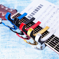 Miniatyrbild 2 av 5: Gitarrtillbehör Aluminiumlegering Gitarrstämmare Clamp Black