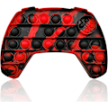 Miniatyrbillede 1 af 5: Push pop fidget spilcontroller fidget legetøj til stresslindring gave til drenge og piger Black red