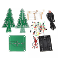Miniatyrbillede 3 af 4: Julepynt DIY juletræ LED flash kit 3D elektronisk