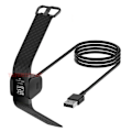 Miniatyrbillede 1 af 2: 100cm USB Oplader Dock Adapter Kabel Ledning For Fitbit Charge 3 4 Armbånd