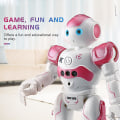 Miniatyrbilde 4 av 5: Fjernstyrt Robot Leke Barnas Fjernkontroll Gest Sensor pink