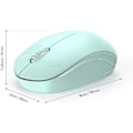 Miniatyrbillede 4 af 5: Trådløs mus, 2,4g lydløs mus med USB-modtager, bærbar computermus (grøn)