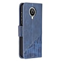 Miniatyrbild 2 av 5: Fodral för Nokia G20/g10 Skal Premium PU Läder Korthållare Blå