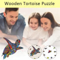 Miniatyrbillede 2 af 4: 3D Træ Uregelmæssig Skildpaddeformet Puslespil