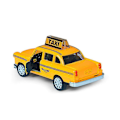 Pikkukuva 4 / 5: Simulaatio Keltainen Taksi Auto Ajoneuvo Metalliseos Leluauto
