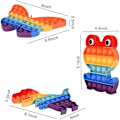 Miniatyrbild 2 av 5: 3-pack Push Pop Bubble Fidget Sensoriska Leksaker