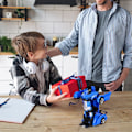 Miniatyrbild 7 av 7: Fjärrstyrd Bil, 1:18 Transformerande Leksaker Fjärrstyrd Transformerande Bil, 2-i-1 Transformerande Robotleksak med 2.4GHz Fjärrkontroll Blå - Lamborghini