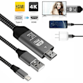 Miniatyrbillede 1 af 5: Type-C til HDMI Kabel