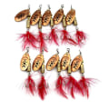 Pikkukuva 1 / 5: 10 kpl/setti Kalastusvieheet Metallinen Spinneri Keinotekoinen Kalastustarvike Spinnerbait Crankbait Lisätarvikkeet 1