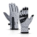 Miniatyrbilde 1 av 5: Vinter Termisk Fleece Touchscreen Hansker Myke Fleecehansker Kaldt Vær For Sykling Fotturer Camping Ski Grey M