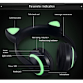 Miniatyrbillede 2 af 5: Bluetooth Stereo Katteøre Hovedtelefoner Blinkende Glødende Gaming Headset Øretelefon LED-lys