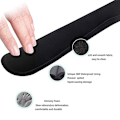 Miniatyrbilde 4 av 5: Memory Foam Mekanisk Mykt Tastatur Musematte Sett Ergonomisk Håndleddstøtte Håndstøttepute For Kontor Datamaskin Laptop