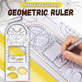Miniatyrbild 1 av 4: Multifunktionell Geometrisk Linjal Geometrisk Ritmall Mätverktyg För Skola Kontorsmaterial A 2pcs