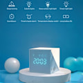 Miniatyrbillede 4 af 4: YOUKUKE Time Cube Vækkeur USB Opladning Multifunktionel Touch
