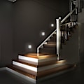 Miniatyrbild 2 av 4: LED Sensor Nattlampa Dubbel Induktion Pir Infraröd Rörelsesensor Lampa Magnetisk White
