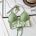 Miniatyrbild 1 av 10: Dam Badkläder Topp Strandkläder Outfit KLÖVERGRÖN KLÖVERGRÖN Clover-Green Clover-Green